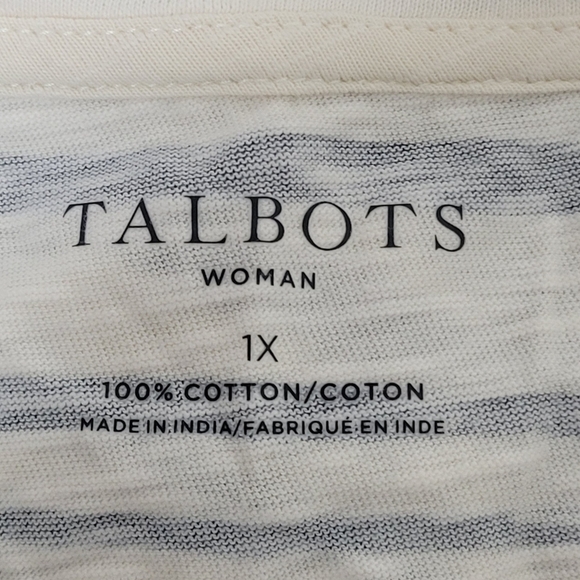 Talbots NWT Striped London Graphic Women's Top - Picture 10 of 14